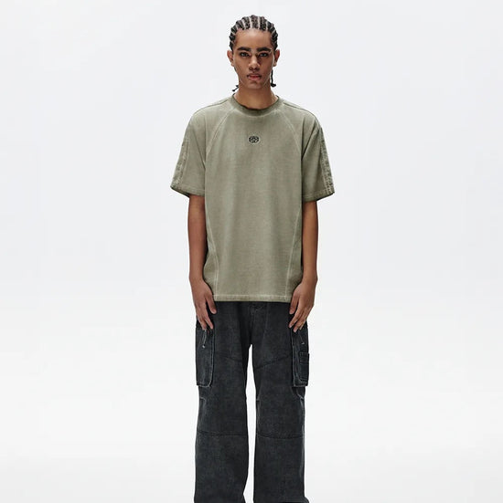DYED TRACK TEE KHAKI