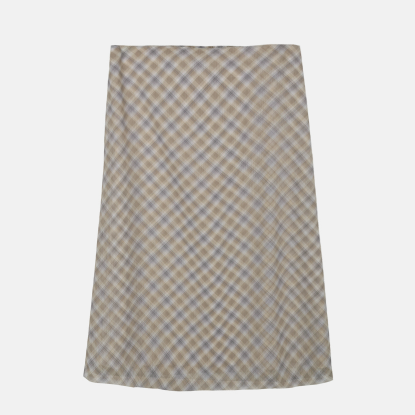 WENDY SHEER MIDI SKIRT DARK BEIGE