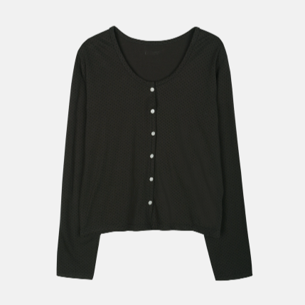 LABEL DETAIL DOT TWIN SET CHARCOAL