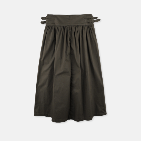LOWLINE BUCKLE MAXI SKIRT DARK KHAKI
