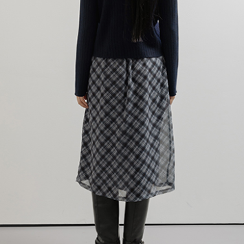 WENDY SHEER MIDI SKIRT BLACK