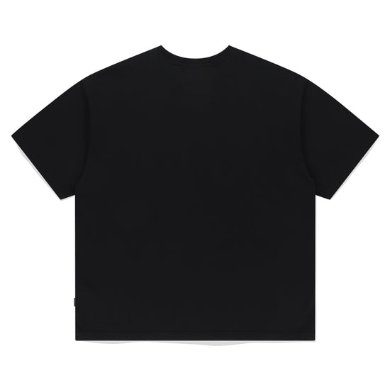 TRIPLE DAISY MIXED LOGO TEE SHIRT BLACK