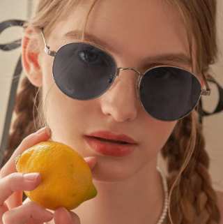 KYMA C2 NAVY LENS + SILVER FRAME