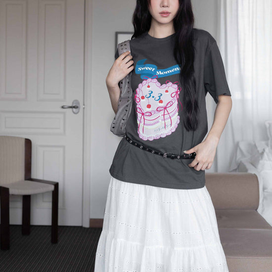 CAKE CLUB T-SHIRT CHARCOAL