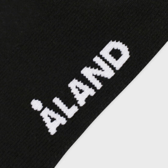 ALAND ISLAND LOGO JACQUARD SOCKS BLACK