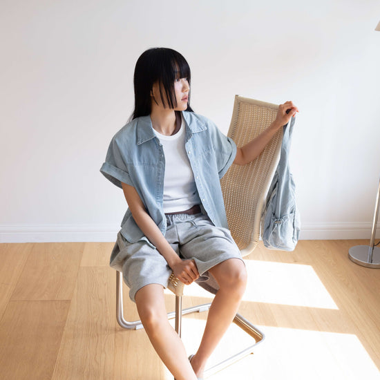 LINEAR TENSION SLEEVELESS IVORY