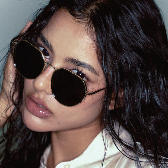 ZOE C4 BLACK LENS + GOLD FRAME