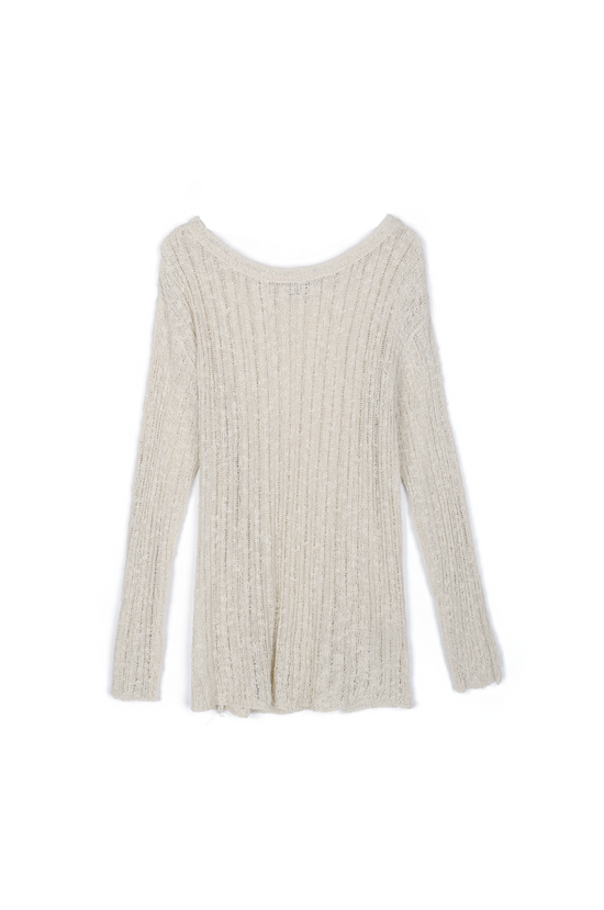 COASTLINE BOATNECK KNIT LIGHT BEIGE