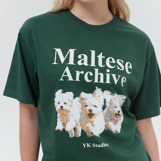 MALTESE ARCHIVE HALF SLEEVE TSHIRT GREEN
