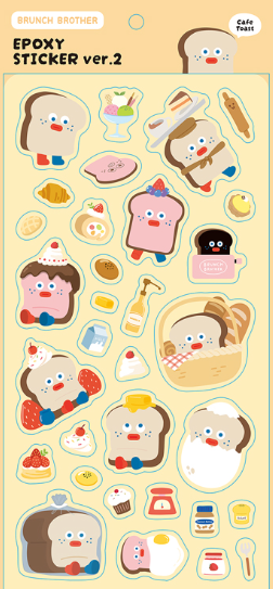 EPOXY STICKER VER.2 CAFE TOAST