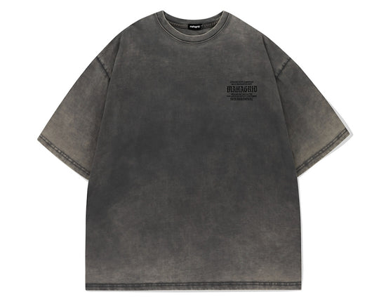 WASHED INTERNATIONAL TEE CHARCOAL