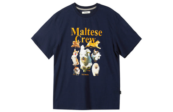 MALTESE CREW HALF SLEEVE TSHIRTS NAVY