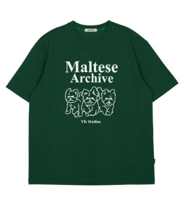 MALTESE ARCHIVE LINE GRAPHIC HALF SLEEVE TSHIRTS GREEN