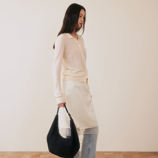 MOSSY HOBO BAG (NYLON) BLACK