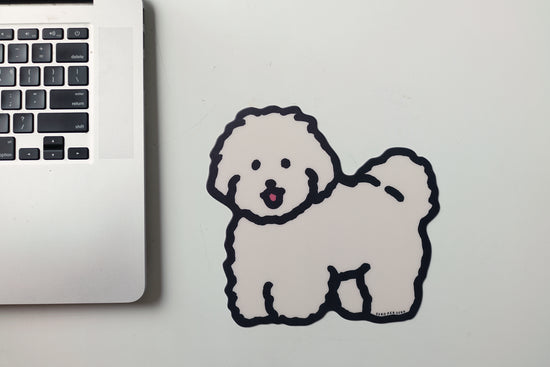 MOUSE PAD WHITE PUPPY