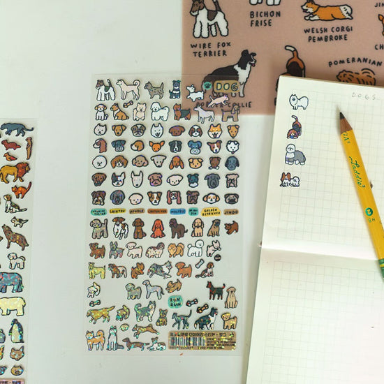 DIARY STICKER DOG