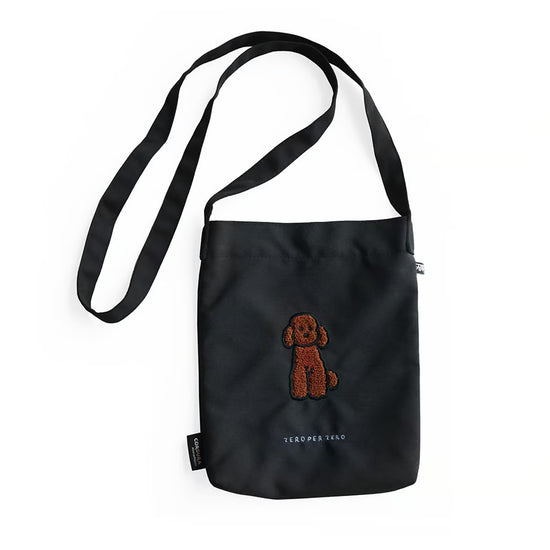 WALK WALK CROSSBAG BROWN POODLE