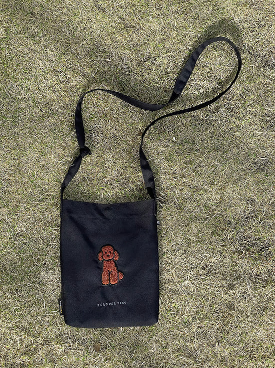 WALK WALK CROSSBAG BROWN POODLE