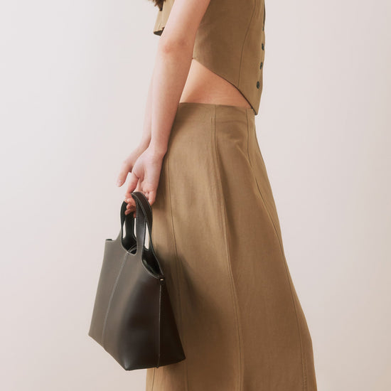 PANIER TOTE BAG DARK BROWN