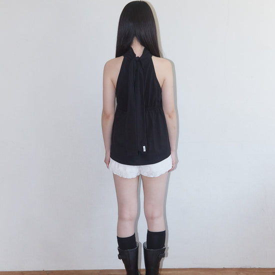 DEAR BACK HALTERNECK BLACK