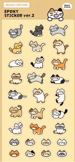 EPOXY STICKER VER.2 MOGRY FRIENDS