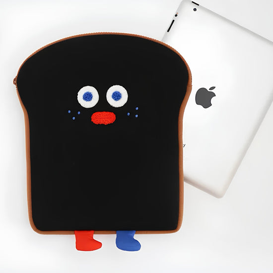 IPAD POUCH BURNED TOAST - BLACK