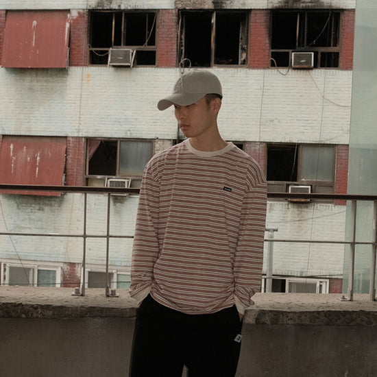 ALAND A LOGO DAMAGE CAP LIGHT BEIGE