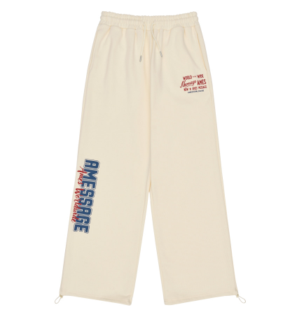 AMESSAGE SWEATPANTS CREAM