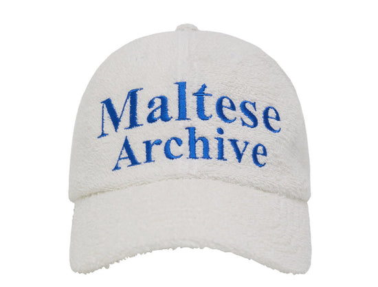 MALTESE ARCHIVE TERRY BALL CAP WHITE