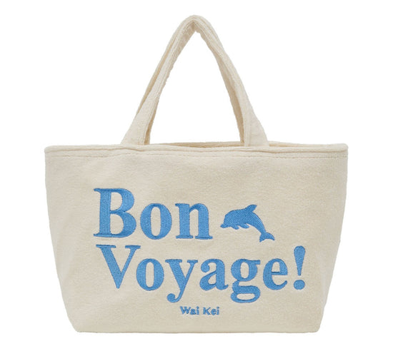 BON VOYAGE TERRY SMALL TOTE BAG IVORY