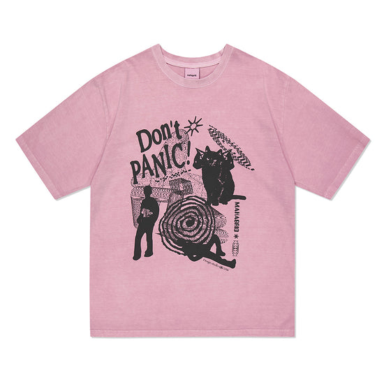 DONT PANIC PIGMENT TEE PINK