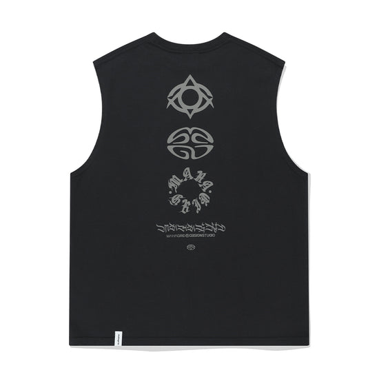 ECLIPSE LOGOS SLEEVELESS BLACK