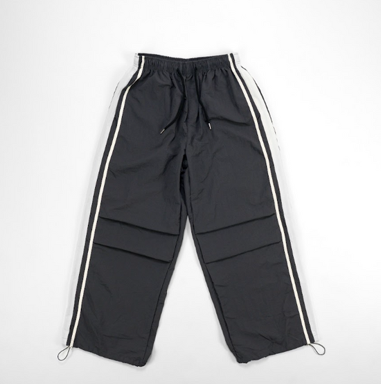 MEN'S NYLON TRACK PANTS BLACK