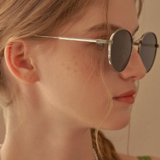 KYMA C2 NAVY LENS + SILVER FRAME