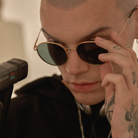 GEMELLI C1 KHAKI LENS + GOLD FRAME