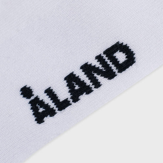 ALAND ISLAND LOGO JACQUARD SOCKS WHITE