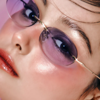 PAPETTI C3 BLUE LENS + GOLD FRAME